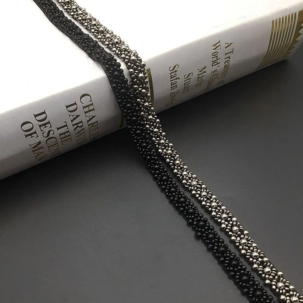 خوذة اليدوية النسيج الزفاف الخياطة اكسسوارات الزفاف زين الشريط فستان ديكور الدانتيل تقليم مطرز #1