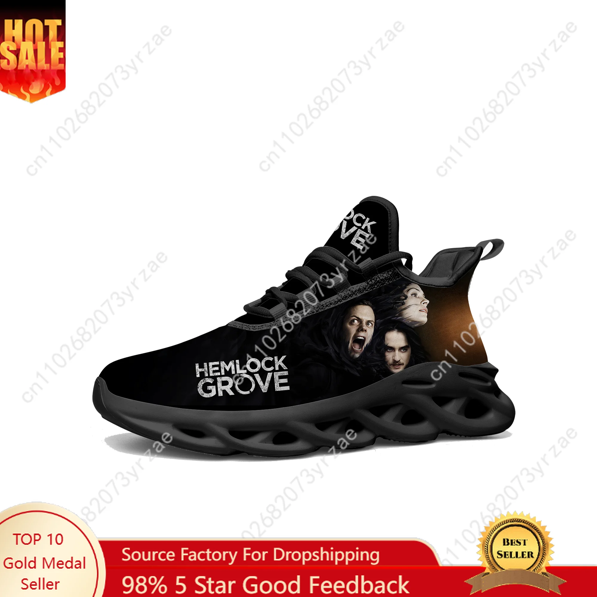 

Hemlock Grove Lace Up Mesh Shoes Flat Sneaker Mens Womens Sports Shoe High Quality Fashion Sports Sneakers Custom Made Footwe