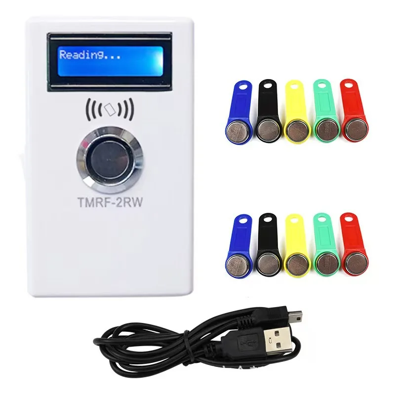 TMRF-2RW iButton Programmer DS1990A Duplicator Copier 125KHz RFID Reader Recorder RW1990 Key Marker RFID T5577 Keychain