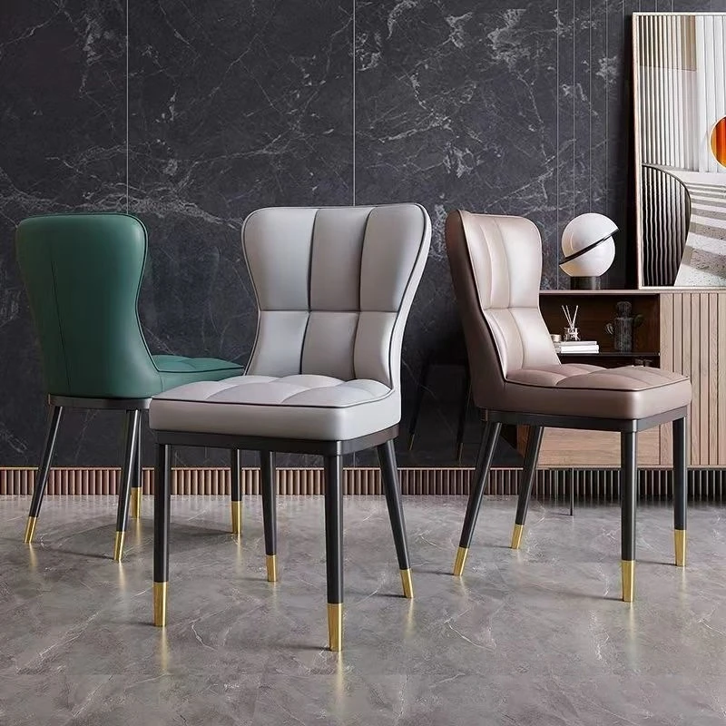 ライトラグジュアリーソフトパッケージダイニングチェア北欧スタイルレストランコーヒーショップホテルレジャー背もたれブックテーブルチェア