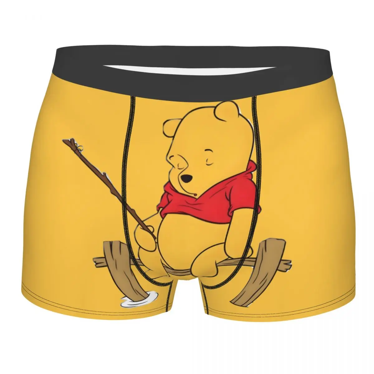 

Custom Winnie The Pooh Underwear Men Stretch Boxer Briefs Shorts Panties Soft Underpants For Homme