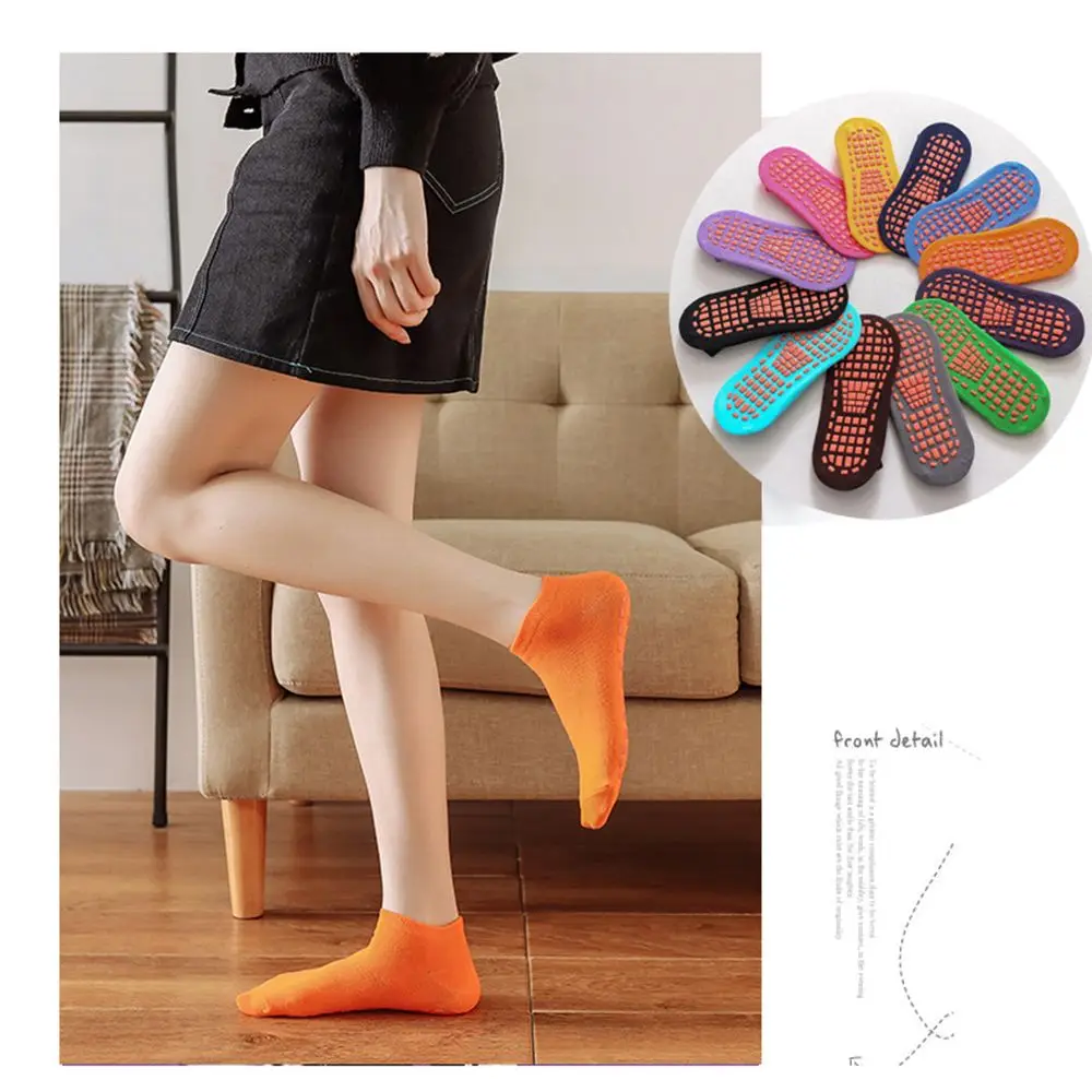Yoga Foot Dispensing Breathable Warm Floor Socks Anti-slip Rubber Glue Point Early Education Socks