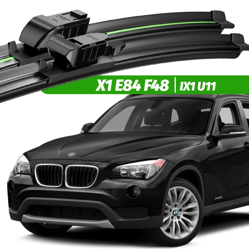 

For BMW X1 E84 F48 IX1 U11 2009-2024 2pcs Front Windshield Wiper Blades 2012 2015 2018 2020 2023 Windscreen Window Accessories