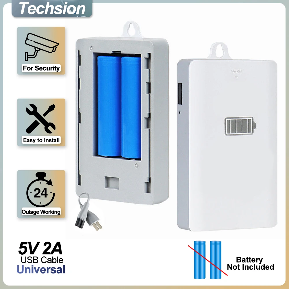 UPS 5V2A Fonte de alimentação de vigilância sem bateria, adaptador interno para monitor de bebês, sistema de falha de energia do roteador que continua a funcionar