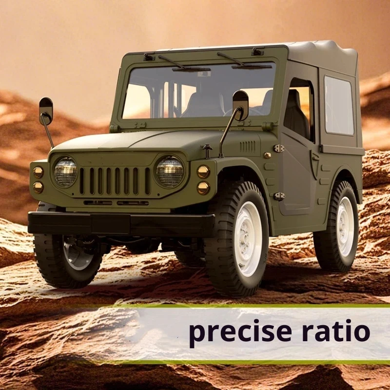 Nuevo Wpl C-84 2,4g simulación de tracción en las 4 ruedas coche de escalada modelo coche de juguete con Control remoto con luz para regalo de niños