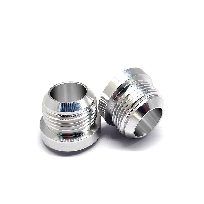 Aluminum AN3‑AN20 Male Weld Nut CNC Machined General Auto Parts Welded Pipe Fitting Connector