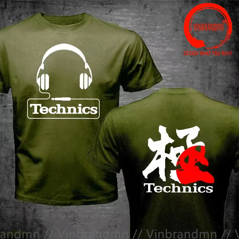 Classic Design Yin Yang Taichi Real DJs Matter Technics Headphone DJ back Shirt Men Fashion Trendy Casual Clothing Stylish Tops