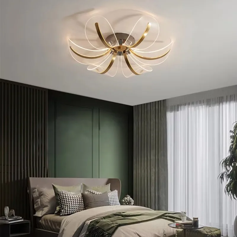 Modern Nordic creative ceiling hotel living room bedroom acrylic round diode ceiling