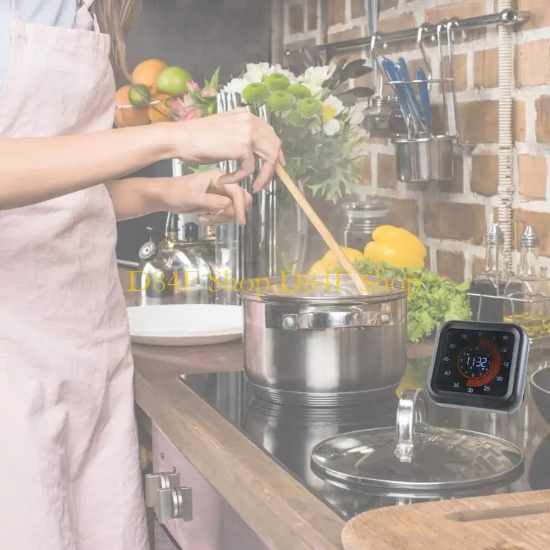 D84F Visual Timers Countdown Clock with Quiet Function for Study and Cooking