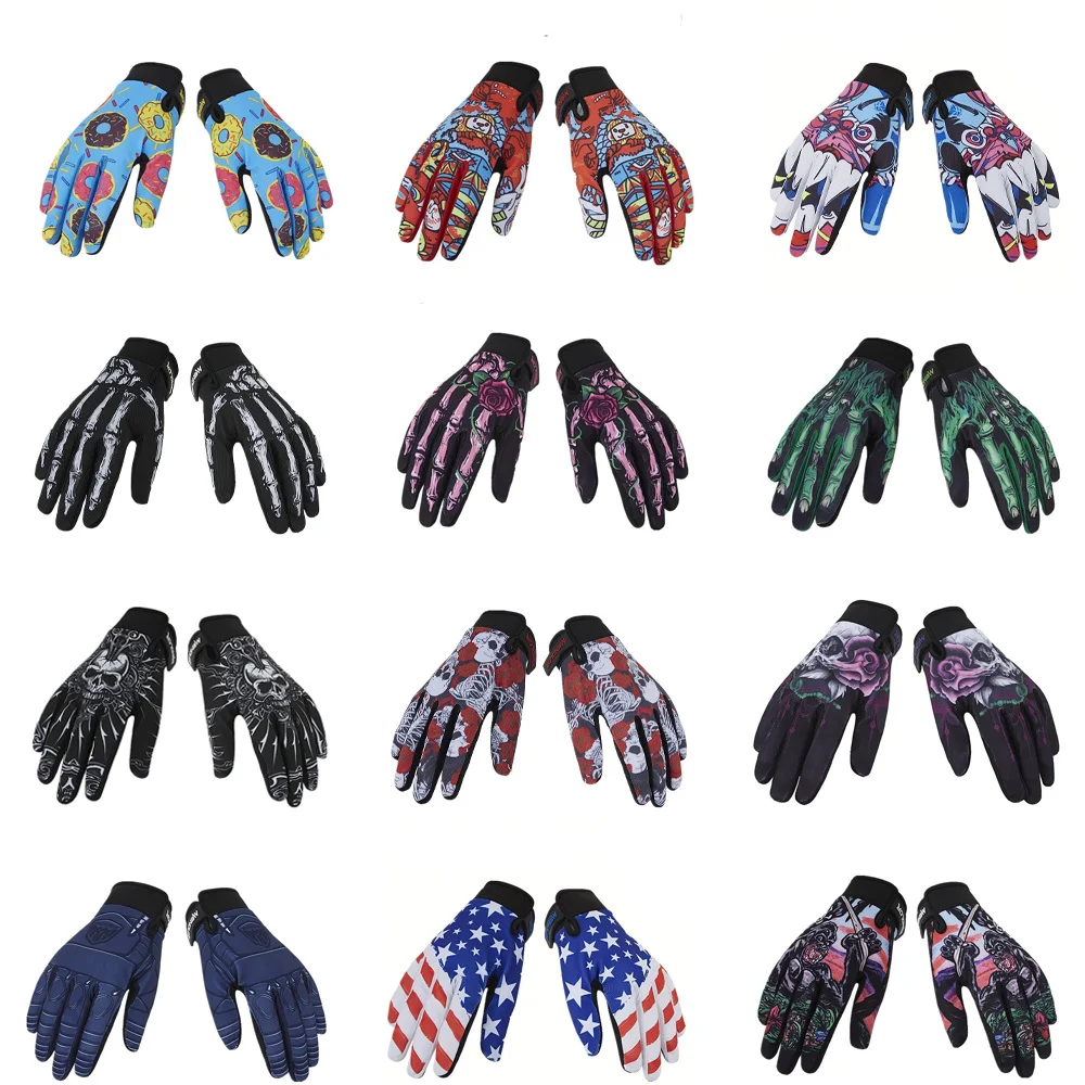 2024 MENDLOR Motorcycle Gloves Outdoor Sports Racing Touch Screen Gloves Atv Sports Gloves All Finger Gloves 12 Colors