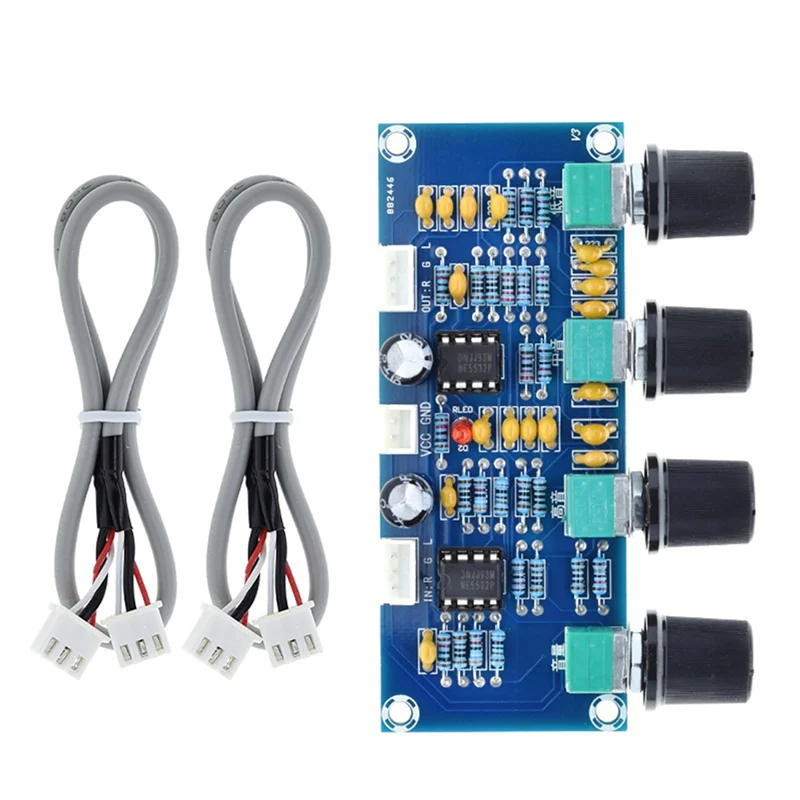 JABS-2X XH-A901 トーンボードプリアンプ プリアンプ 高音低音ボリューム調整付きプリアンプ トーンコントローラー