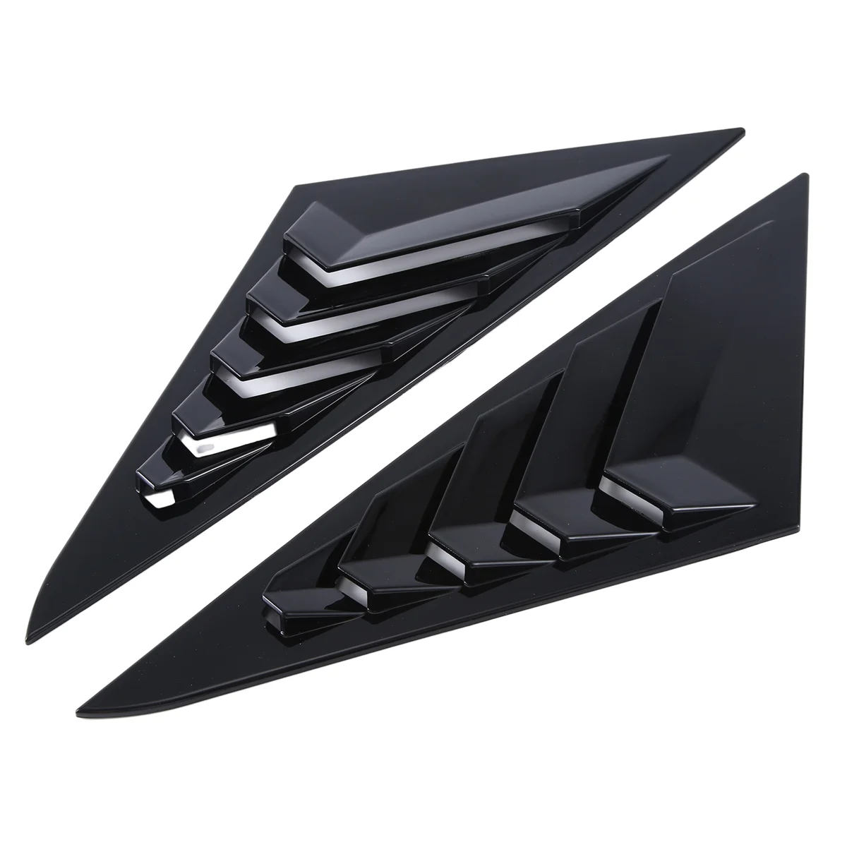 

1Pair Car Rear Window Louver Trim Cover for Hyundai Sonata 8Th 9Th 2011-2019 Side Shutter Air Vent Shade Scoop,B