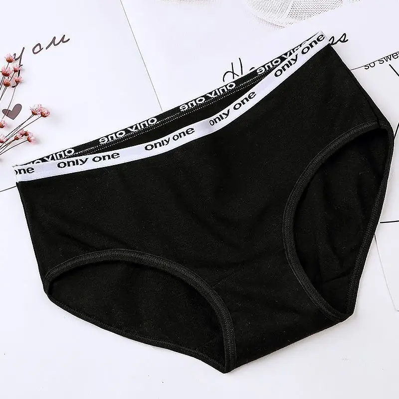 3pcs Pure Cotton Mid Waist Briefs Womens Sexy Basic Type Panties Girls Comfort Underpants Female Sport Underwears Lady Pantys - Image 4