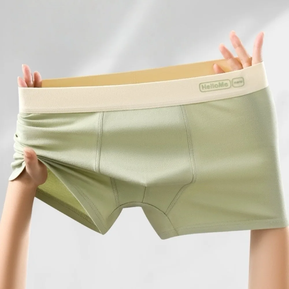

Soft Plus Size Men's Boxer Briefs Seamless Breathable L-XXXXL Man Underwear Lingerie Mesh Cotton Panties Gifts