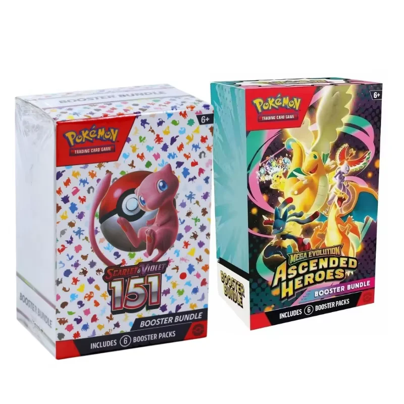 2026 Neue Pokémon-Karten Mega Evolution Chaos Rising Ascended Heroes Scarlet Violet 151 Englische Booster-Kampfkarten zum Selbermachen