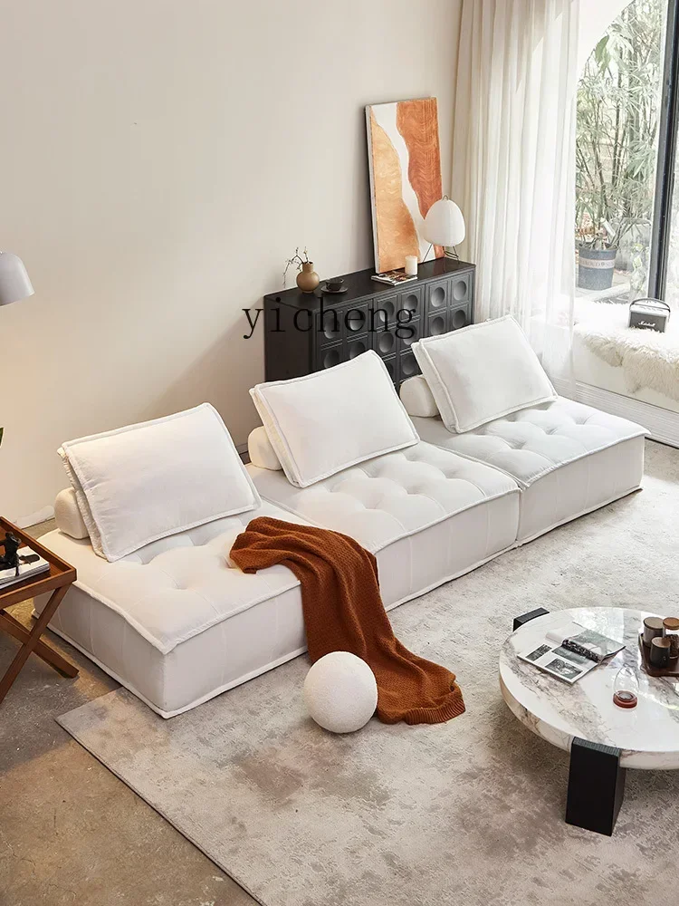 V5.19 Sofa Linen Tofu Block Combination Toast Square Small Apartment Designer Can Move