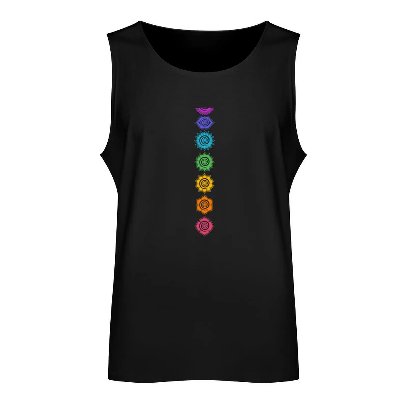 7 Chakras - Cosmic Energy Centers Tank Top sports clothes for men sleeveless jackets Men's clothing gym clothes for man