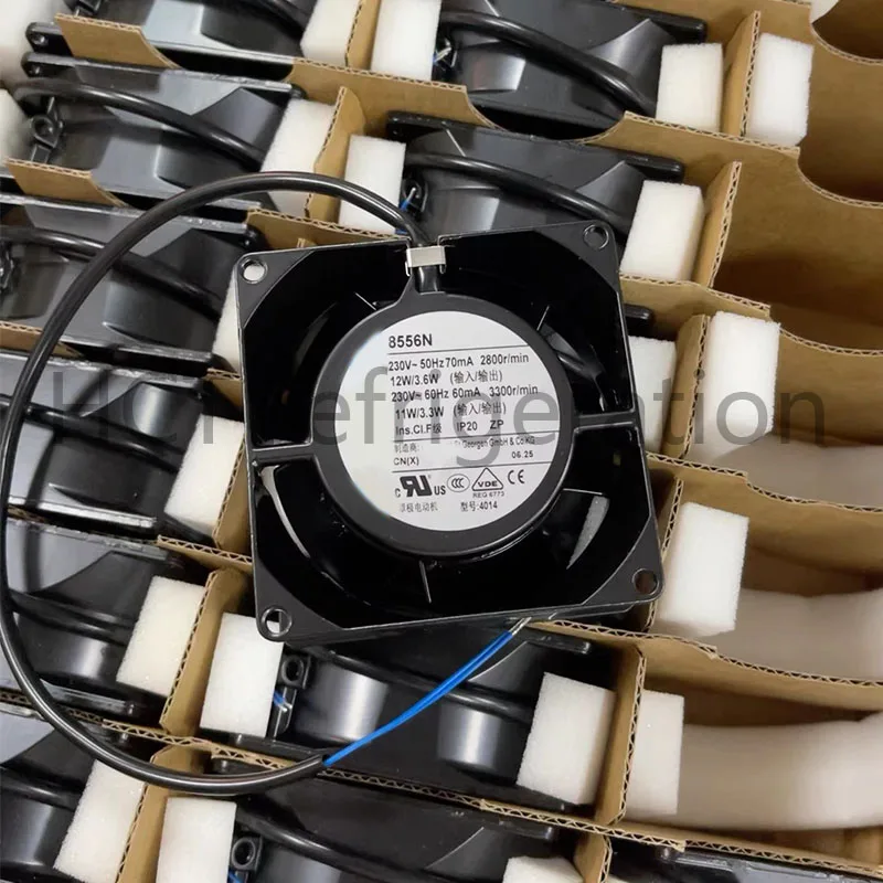 Brand New Genuine!!! Brand New Original 8556N 230V 50/60Hz 0.07/0.06A 12/11W 2800/3300r/min 48Pa Fan