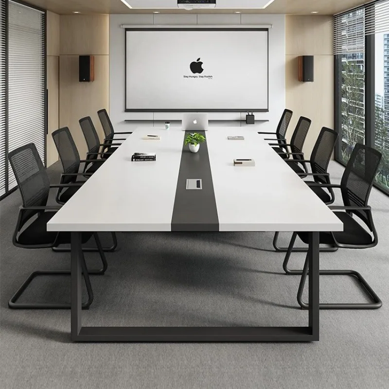 Office Conference table Long table Simple modern meeting room Training workbench Long strip