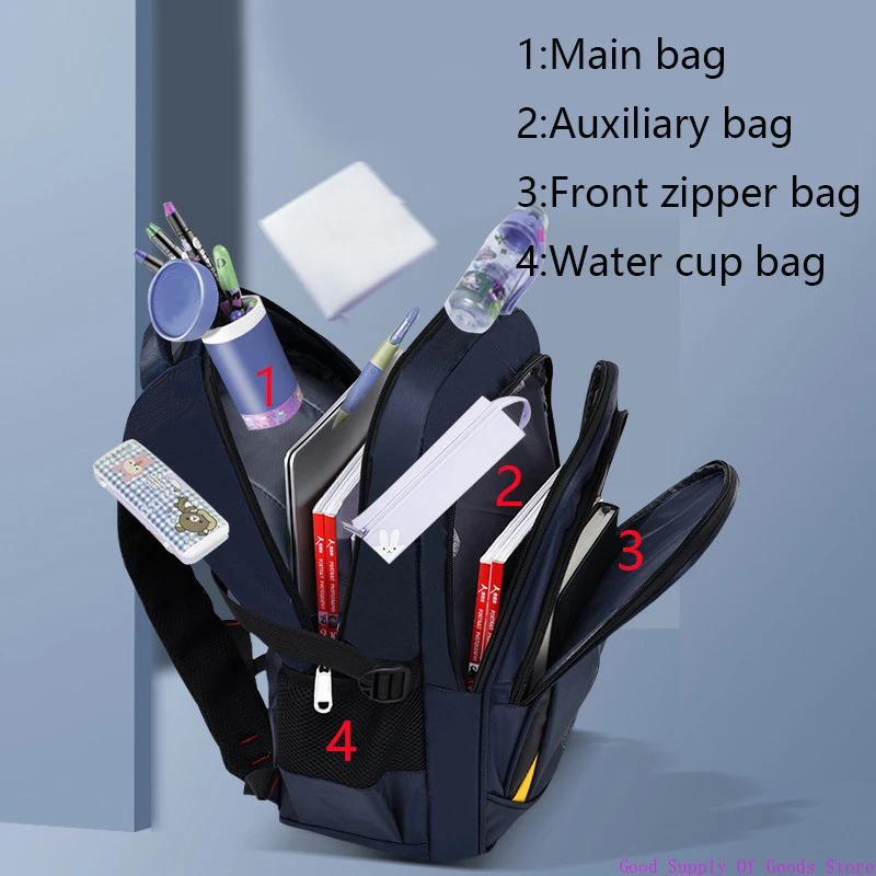 حقائب مدرسية للأطفال في سن المراهقة من سن 6 إلى 12 سنة حقيبة ظهر للأطفال في حقيبة مدرسية ابتدائية للبنات والأولاد حقائب ظهر مضادة للماء كتاب mochila