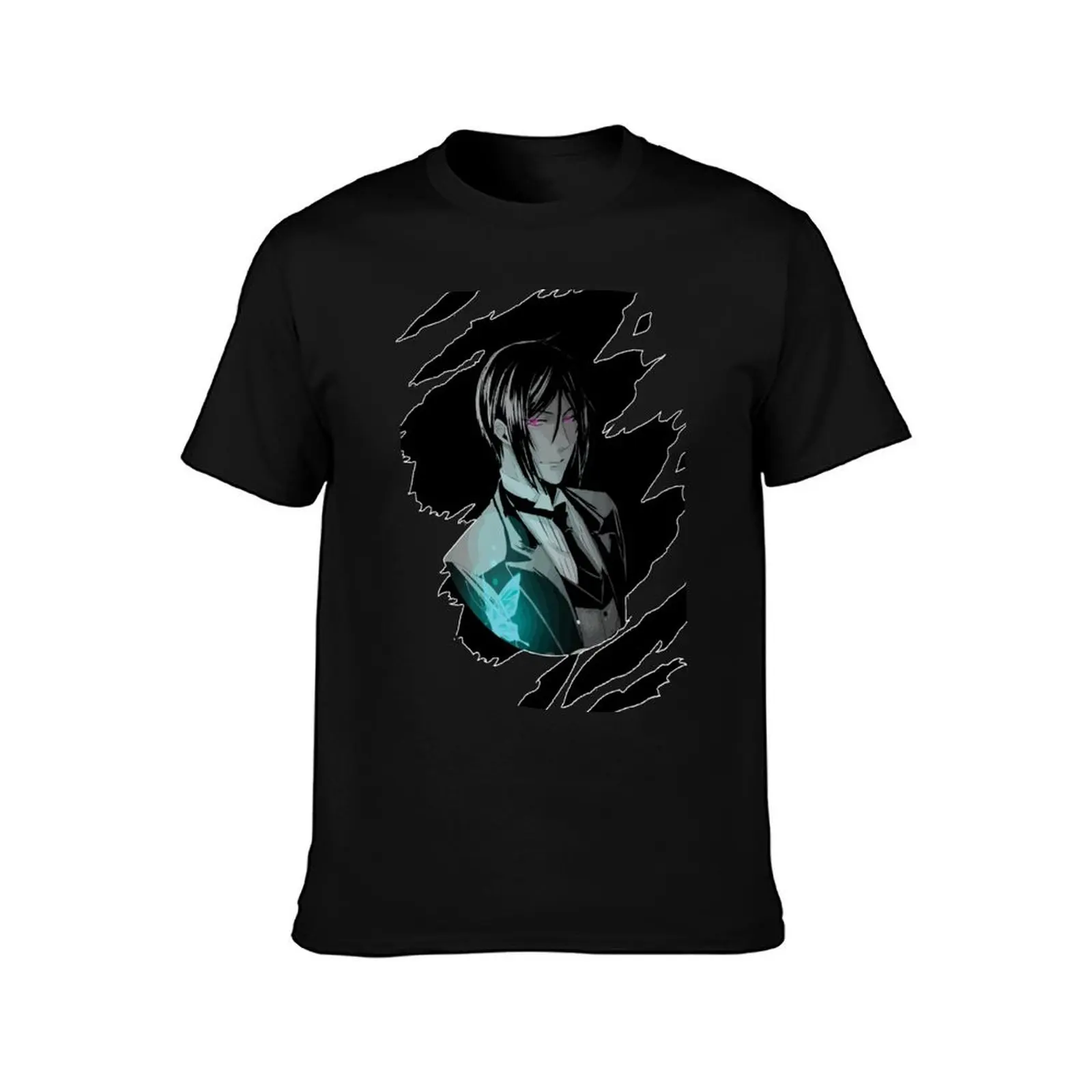 Seb Black Butler T-Shirt Classic Basic Casual T-Shirt - view 2