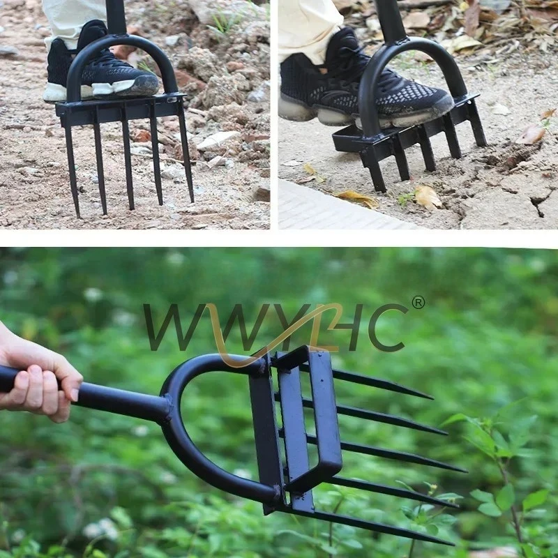 Lengthened Garden Shovel Hoe for Digging Scarifying Soil, Agricultural & Household Planting Tool