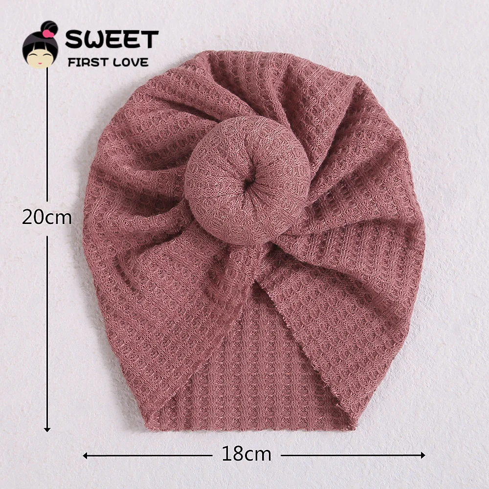 25Color Turban for Babies Accessories For Newborn Solid Knot Headband Toddler Kids Baby Girl Turban Cotton Beanie Hat Winter Cap