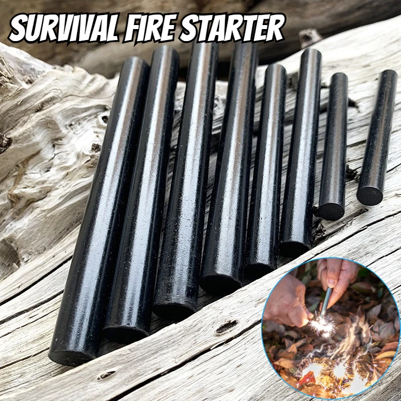 Hot Sale Large Ferrocerium Rod Fire Starter for Outdoor Camping Survival, No Scraper Emergency Fire Starting Tool for Bushcraft