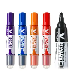 2.3mm Pilot Whiteboard Marker Large Capacity Erasable Painting Supplies Medium Bullet Refillable Liquid Ink Teacher Stationery