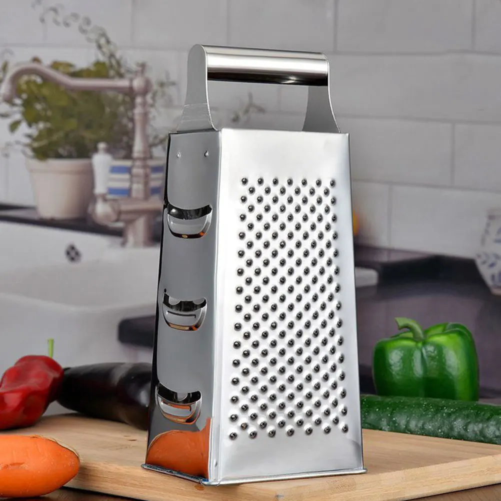 

Multipurpose Grater Stainless Steel Non-Slip Handle Vegetable Slicer Cheese Cucumber Potato Lemon Kitchen Gadget Tool
