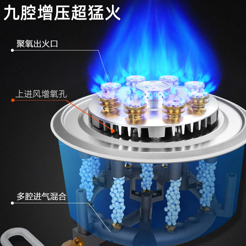 Didi Goede Vrouw JZT-G Huishoudelijke Rvs Fierce Fire Kachel Ingebed Aardgas Vloeibaar Gasfornuis