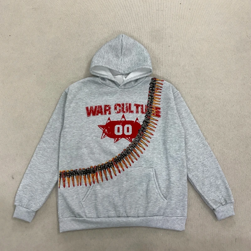 Bluza z kapturem Y2K Jesień Europejsko-Amerykańska Uliczna Retro z Nadrukiem Liter Męska Damska Modna Luźna Casualowa