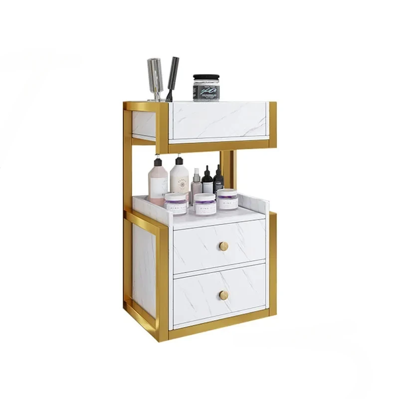 Wall-mounted Barber Shop Cabinet Multifunctional Salon Trolleys Hair Salon Special Perm Dyeing Tool Storage Rack Salon Furniture