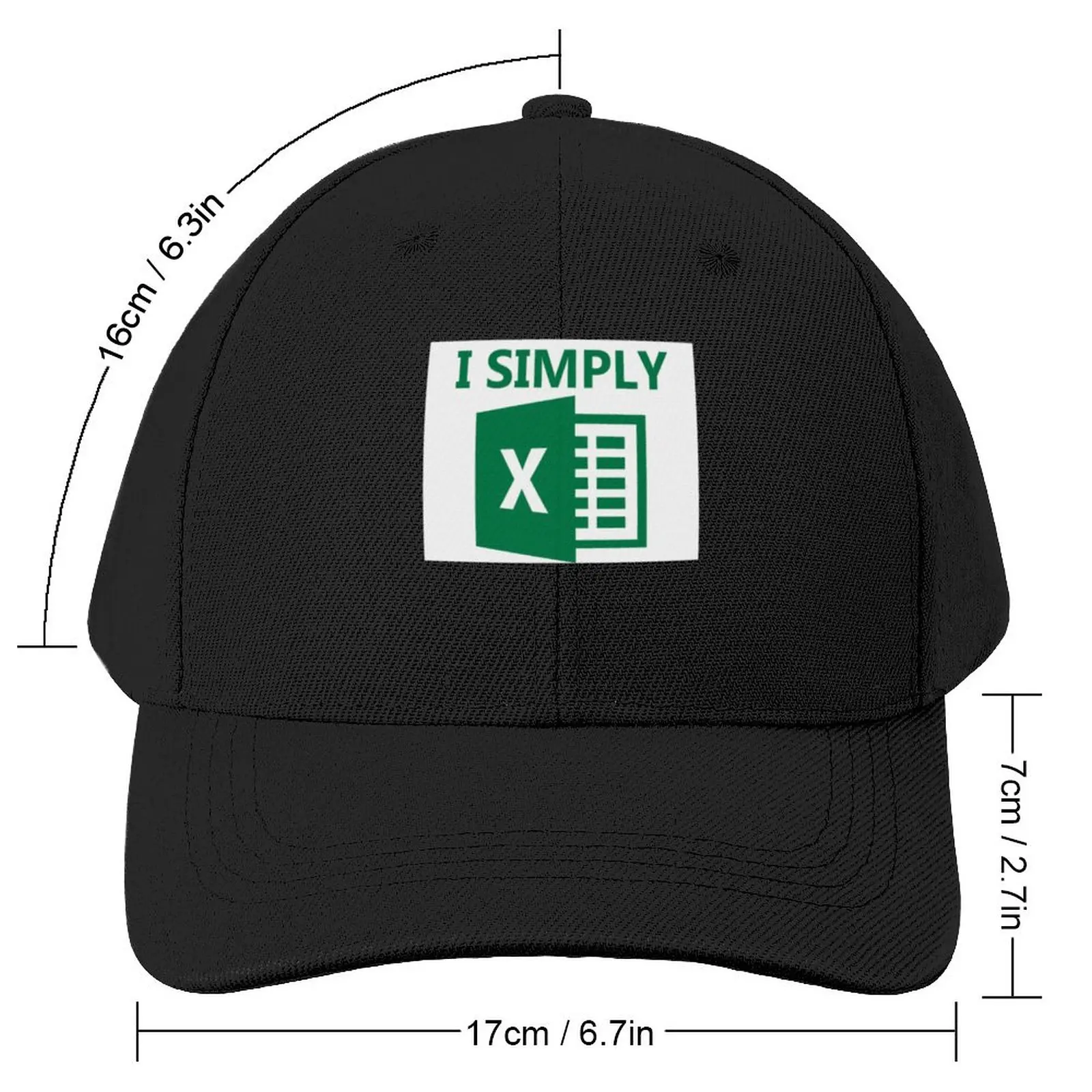 I Simply Excel Classic T-Shirt Baseball Cap fashionable birthday Luxury Cap Men's Hats Women's