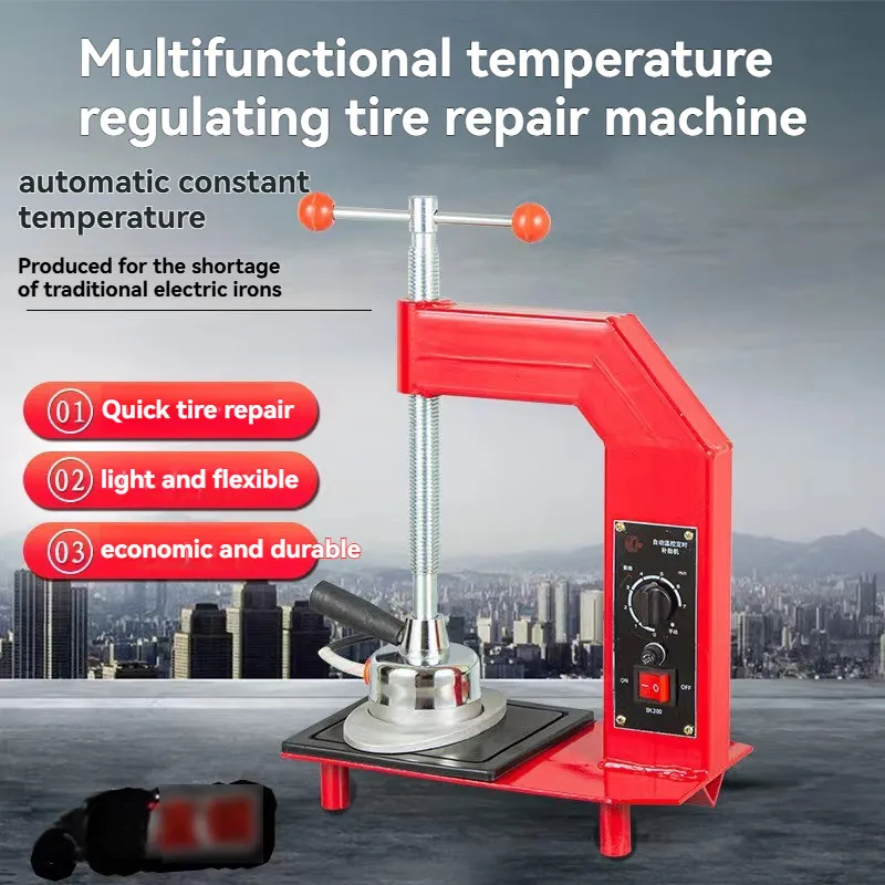 Fully automatic temperature regulating tire vulcanizing machine, tire vulcanizing machine, tire repair machine