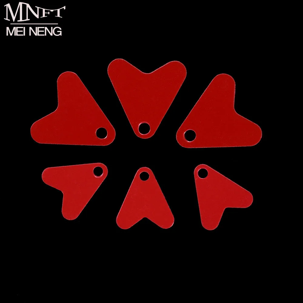 80 قطعة ملعقة صيد سمك السلمون المرقط الترتر إغراء البلاستيك الأحمر شكل قلب المغازل ملحق الطعم هوك الترتر جذب الأسماك Pesca #1