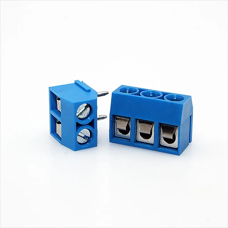 KF301 MG301 5.0mm  Screw Type PCB Terminal BlockBlue Copper Splicable High Current Wiring Terminal Connector