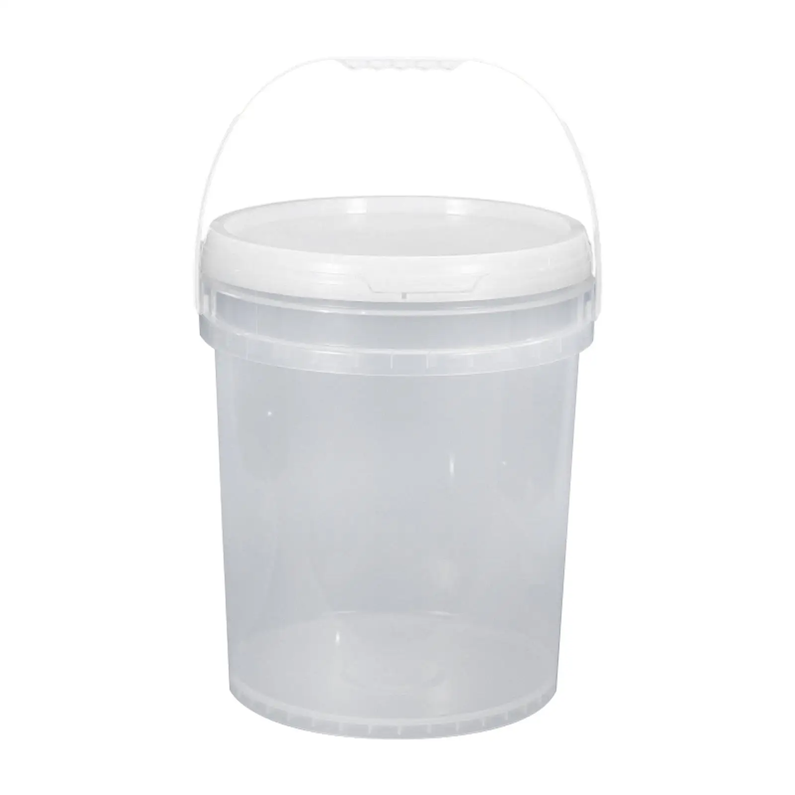 25L Durable Clear PP Bucket with Comfortable Handle and Secure Lid for Waterproof Coating Paint and Water Storage