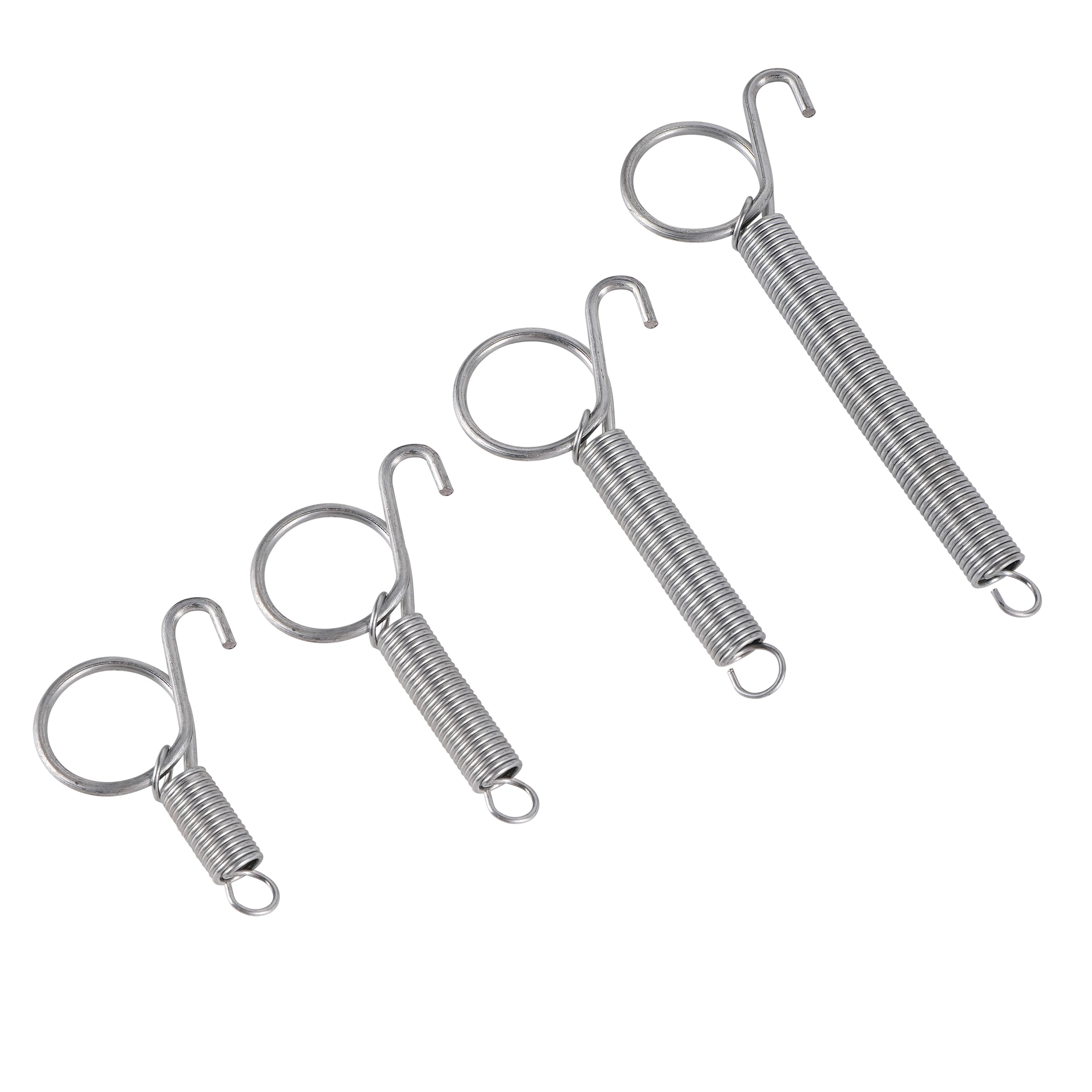 4 Stück Käfigtür-Federhaken Metall-Federhaken Robuste Spannungsbefestigung Mehrzweck für Draht-Käfige für Kaninchen/Vögel/Hamster – Detail 6
