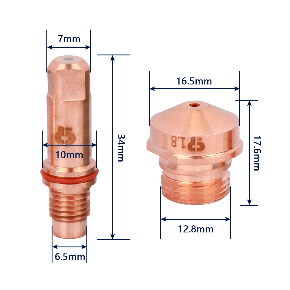 Cebora CP200 Electrode C1842 C1843 C1844 C1845 Nozzle Plasma Tips Cuting Torch Plasma Cutting Consumables