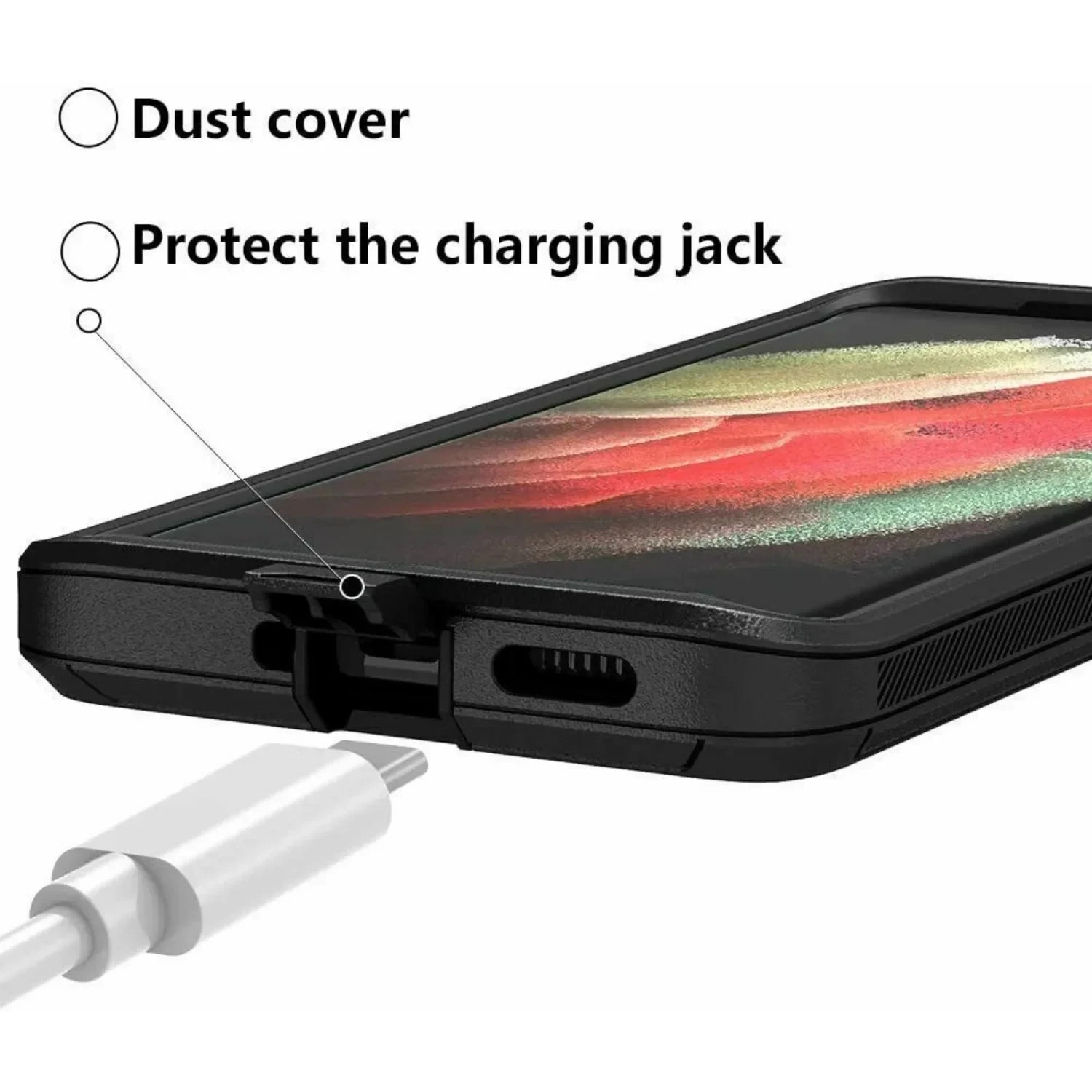 3INI For Samsung Galaxy S21 S20 S22 S23 ULTRA S10 S8 S9 Plus Note 20 10 9 8  Heavy Duty Shockproof Armor dustproof Phone Case