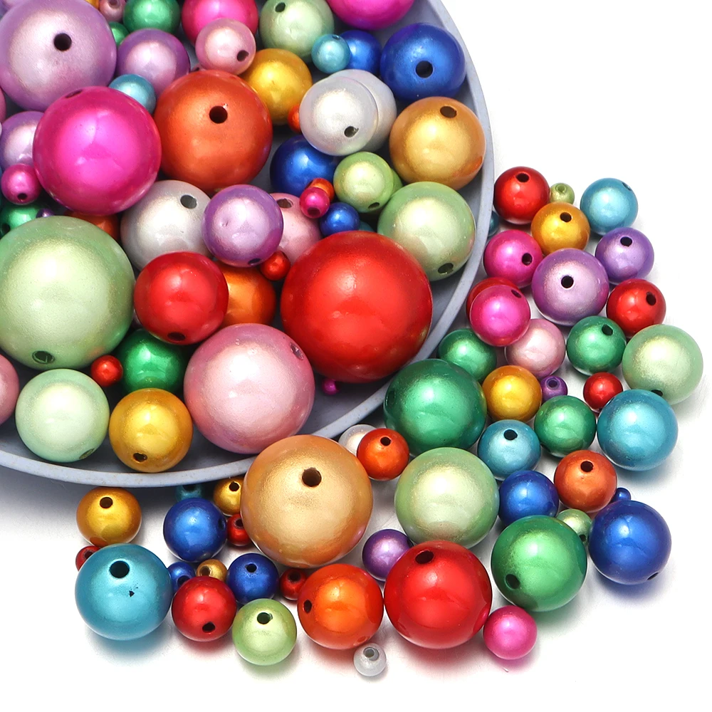 5-100pcs/lot 4-30mm Colored ABS Reflective Beads 3D Illusion Miracle Bead Loose Spacer Acrylic Round Beads DIY Bracelet Necklace image 4