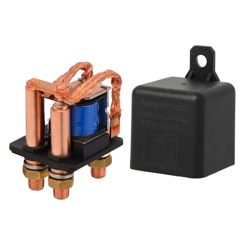 

5-контактное реле непрерывного управления питанием для автомобиля, грузовика, лодки, морской универсальный 48 В, 250 А