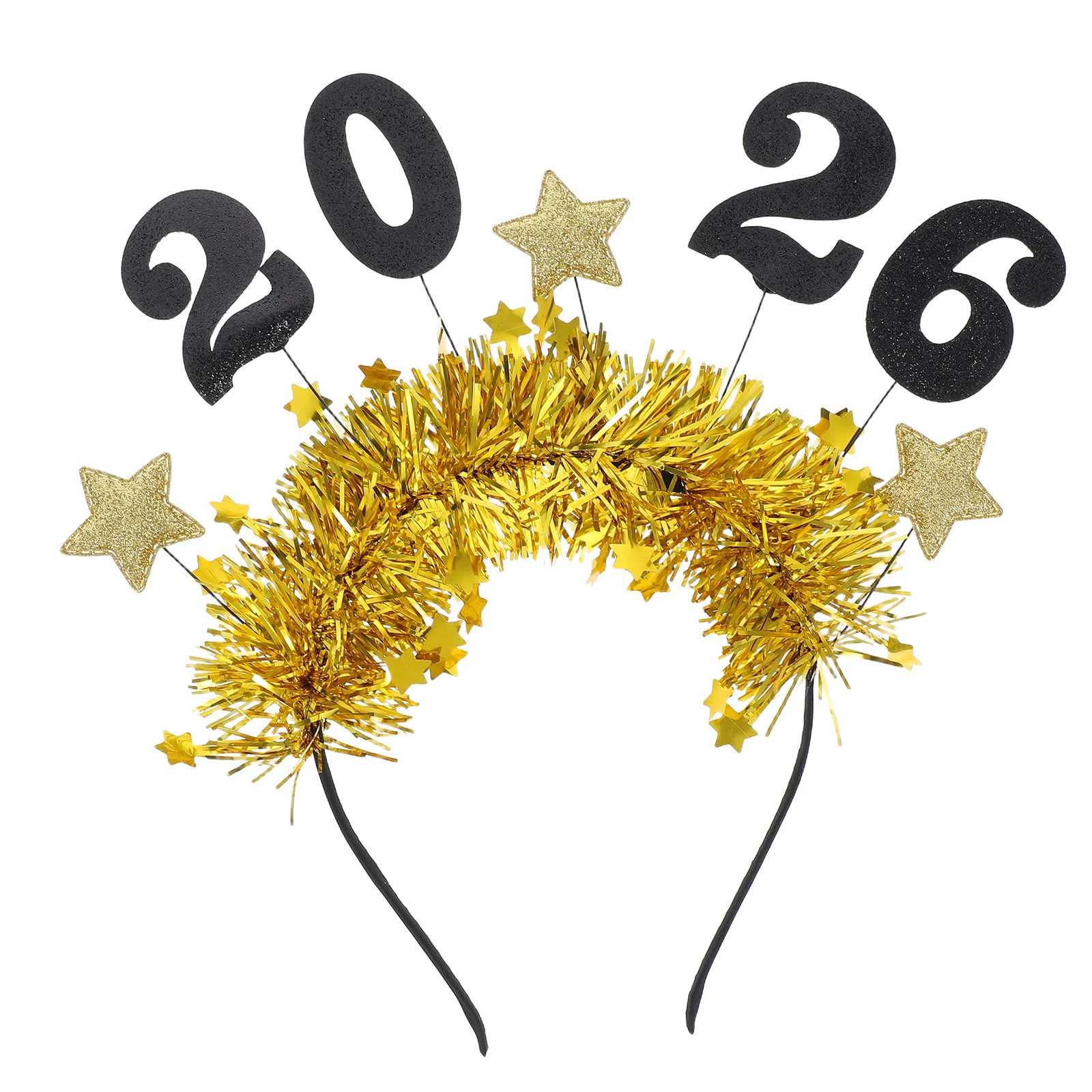 

2026 Glitter Star Headband New Year Party Hair Accessories Lightweight Holiday Festival Hairband Women New Years Eve Tiaras
