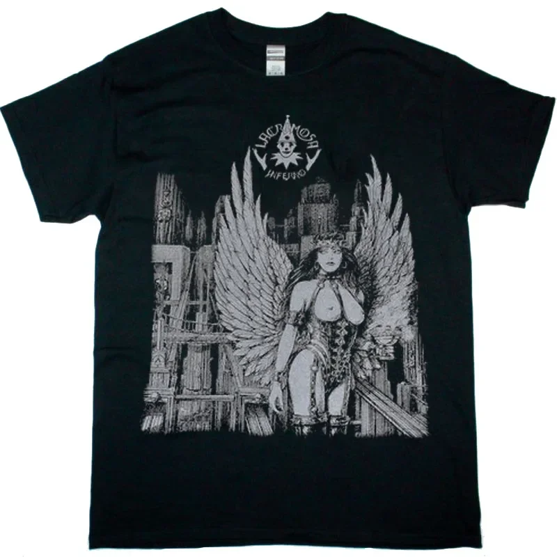 Lacrimosa Inferno T-Shirt Black Fullsize S-3XL Camiseta Short Sleeve Men's Clothing y2k tops fugees