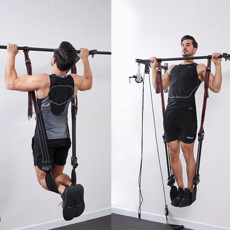 Portable Single Leg Pull Up Assist Resistance Band, Elastic Training Strap Lower Body Workout Portable Fitness Equipment