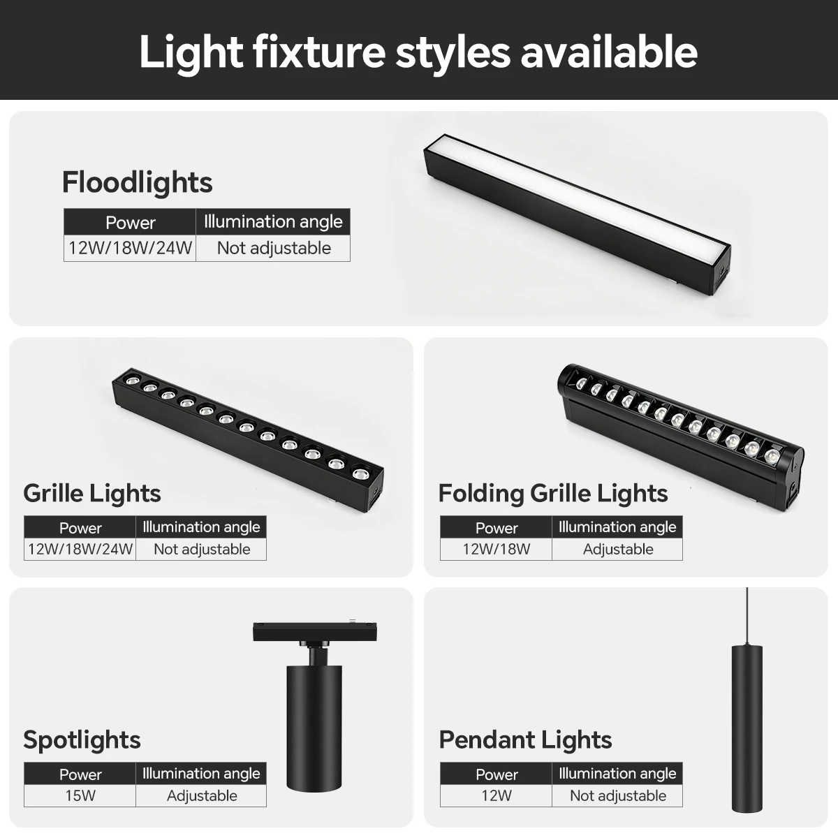 Led Track Light Downlight Ceiling Lamps Rail Lighting CCT Led Track Lamp Rail Light Flood Grille Led Lights for Kitchen Living