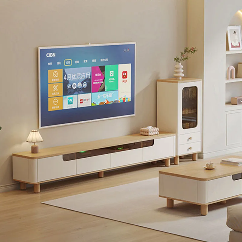 Wooden Beauty Tv Stands Big Size Salon Save Space European Universal Aesthetic Tv Table Modern Archivadores Room Decorations