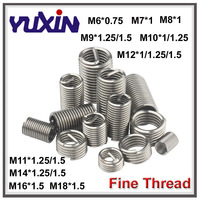 Fine Thread Wire Thread Insert M6 M7 M8 M9 M10 M11 M12 M14 M16 M18 304 Stainless Steel Screw Bushing Thread Repair