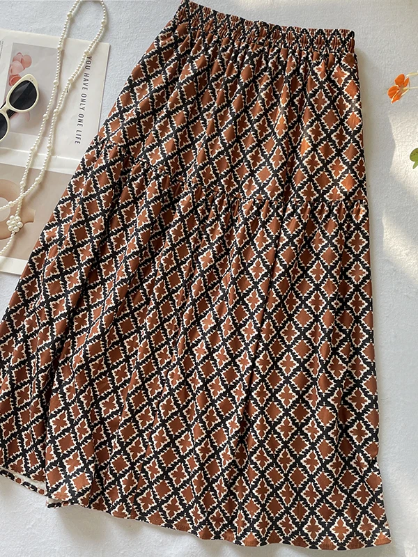 High Waist Corduroy Half Skirt Elastic Waist Academy Style Autumn Winter Loose Fit Korean Version Breathable Skin-Friendly